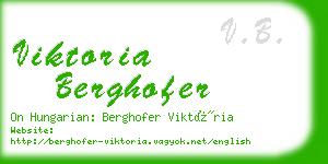 viktoria berghofer business card